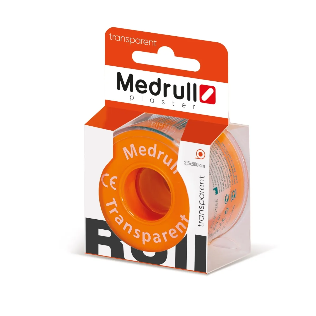 MEDRULL plāksteris "Transparent", 2,5 cm x 500 cm - Produkta attēls