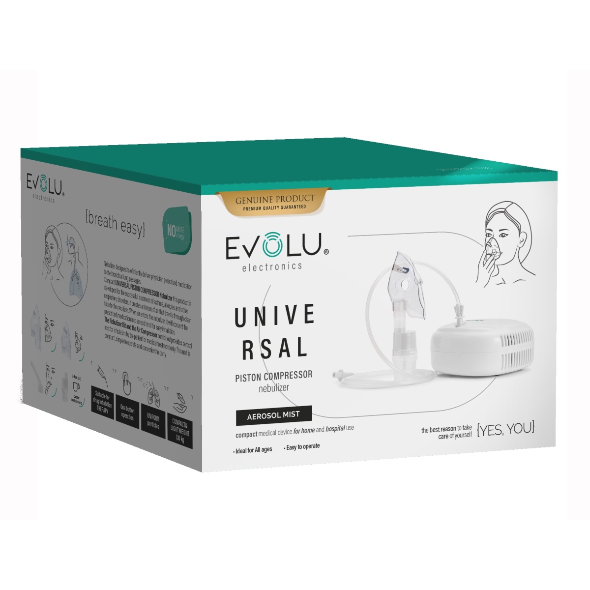 EVOLU® Universal kompresora inhalators - Produkta attēls 1