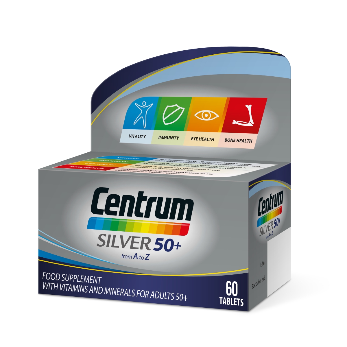 CENTRUM SILVER 50+ TABLETES N60 - Produkta attēls
