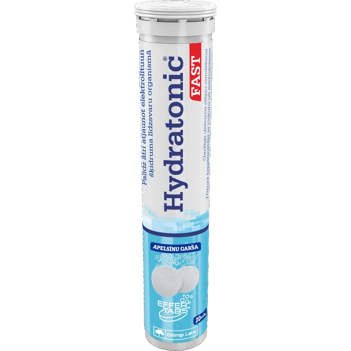 OLIMPLABS HYDRATONIC FAST PUT. TABLETES N20 (APELSĪNU) - Produkta attēls
