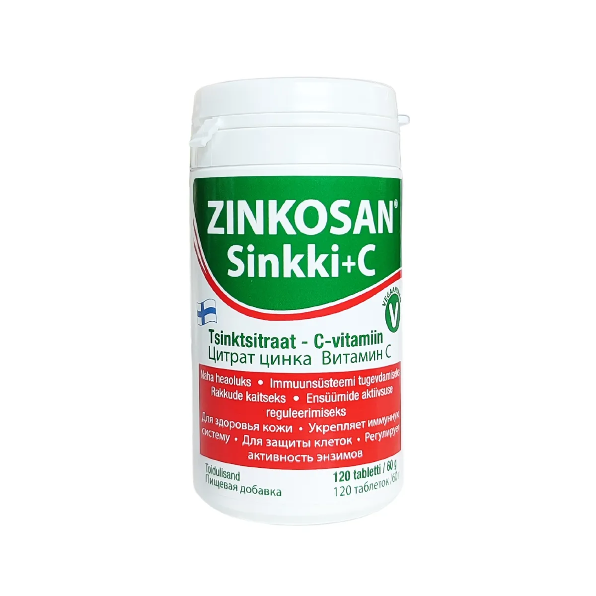 HKK ZINKOSAN TABLETES N120 - Produkta attēls