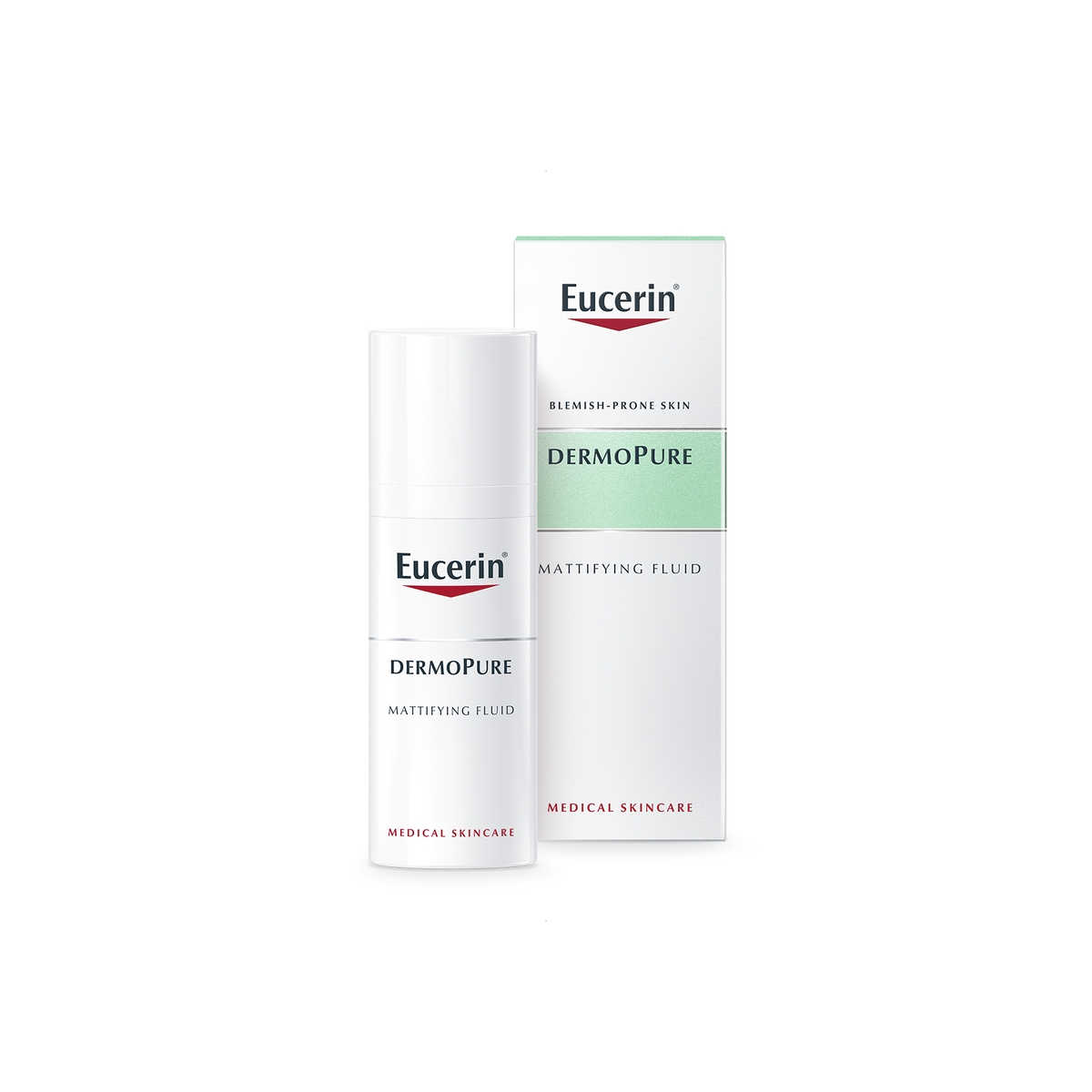 EUCERIN Dermopure matējošs fluīds ādai ar tieksmi uz akni, 50 ml - Produkta attēls