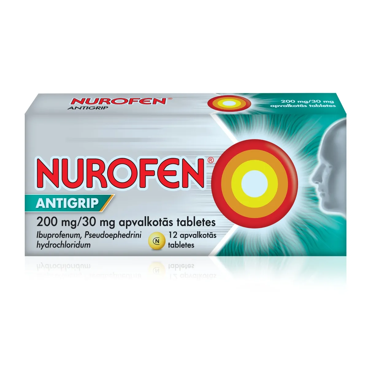 NUROFEN Antigrip tabletes, 12 gab. - Produkta attēls