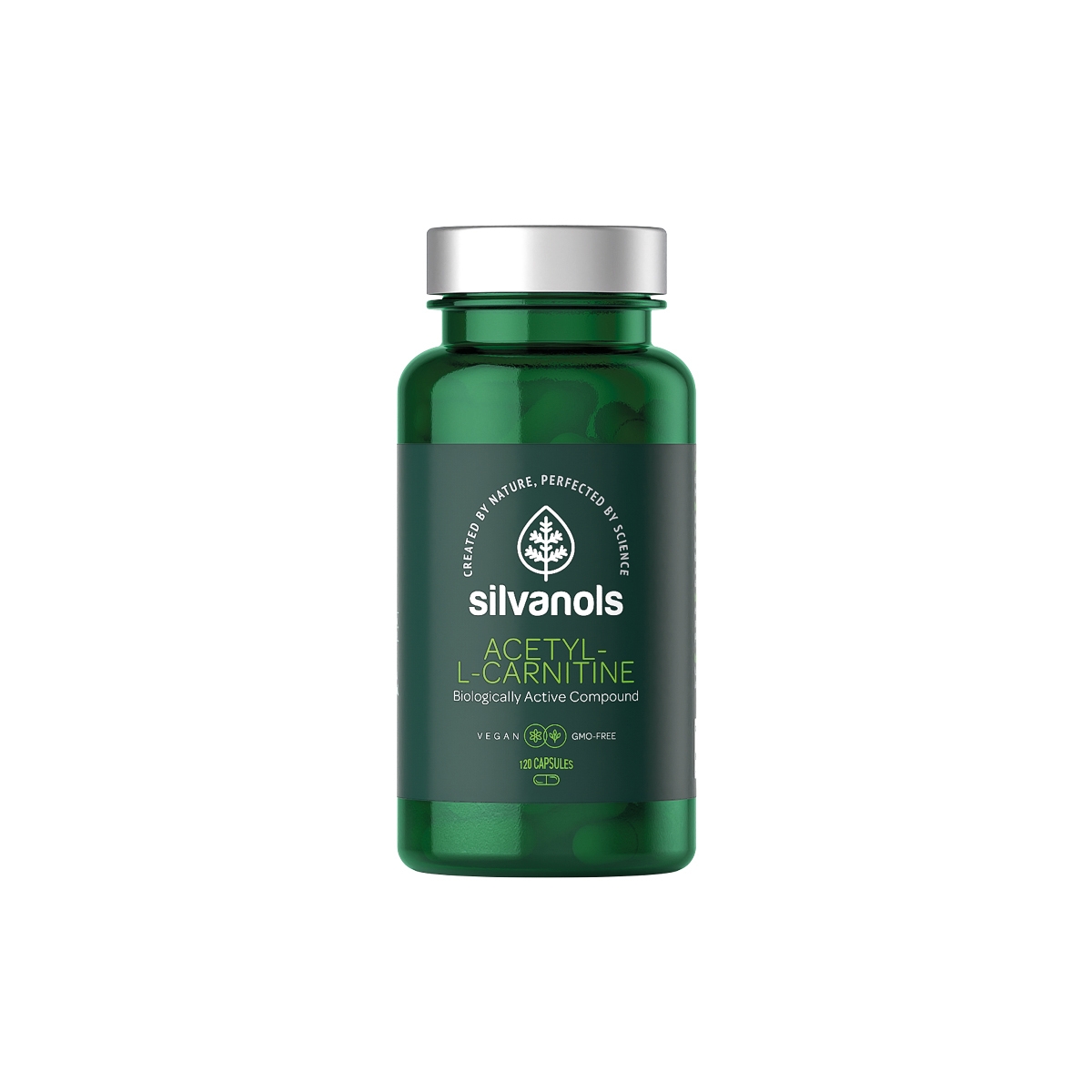 SILVANOLS Acetyl-L-Carnitine 500 mg, 120 gab. - Produkta attēls