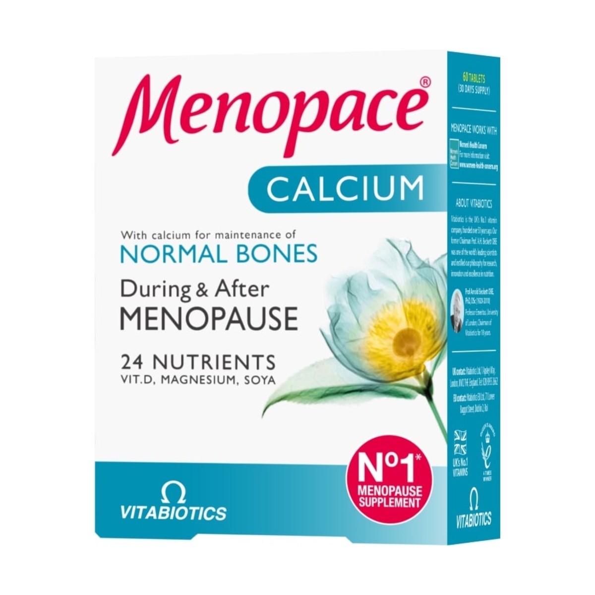 MENOPACE Calcium tabletes, 60 gab. - Produkta attēls