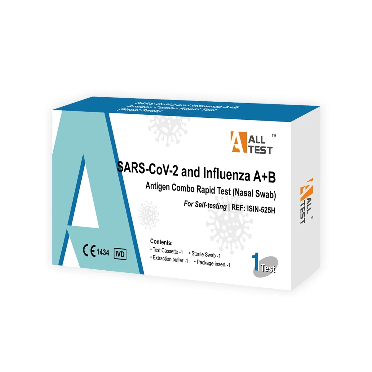 TESTS SARS-COV-2 & INFLUENZA A/B Comgo rapid Nasale - Produkta attēls