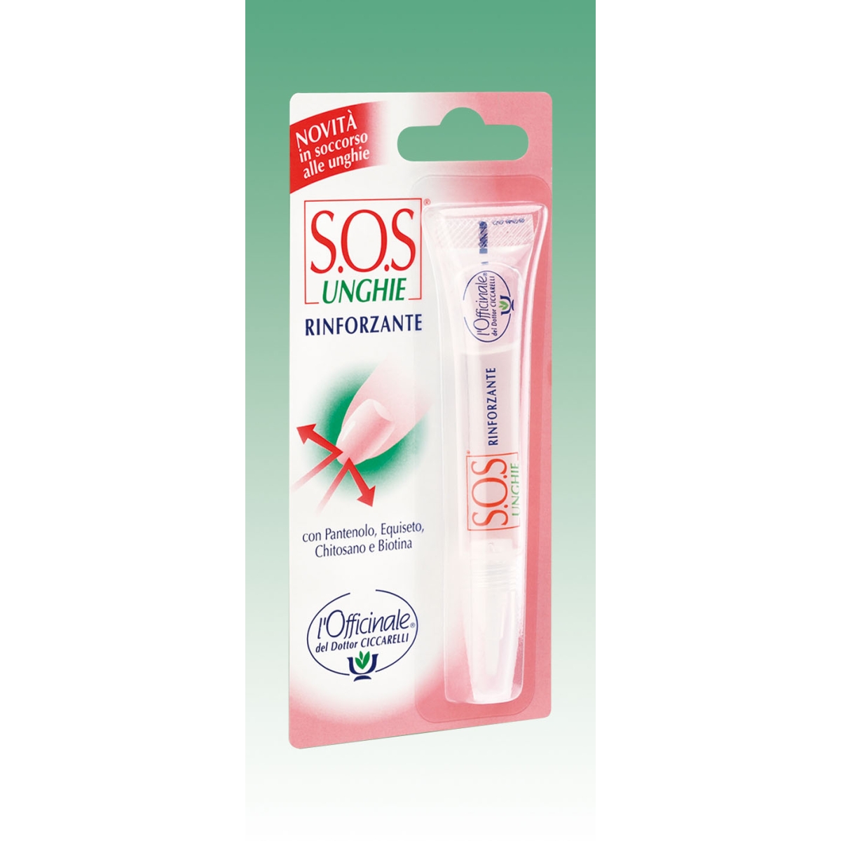 CICCARELLI SOS UNGHIE NAGUS STIPRINOŠS LĪDZEKLIS 10ML - Produkta attēls