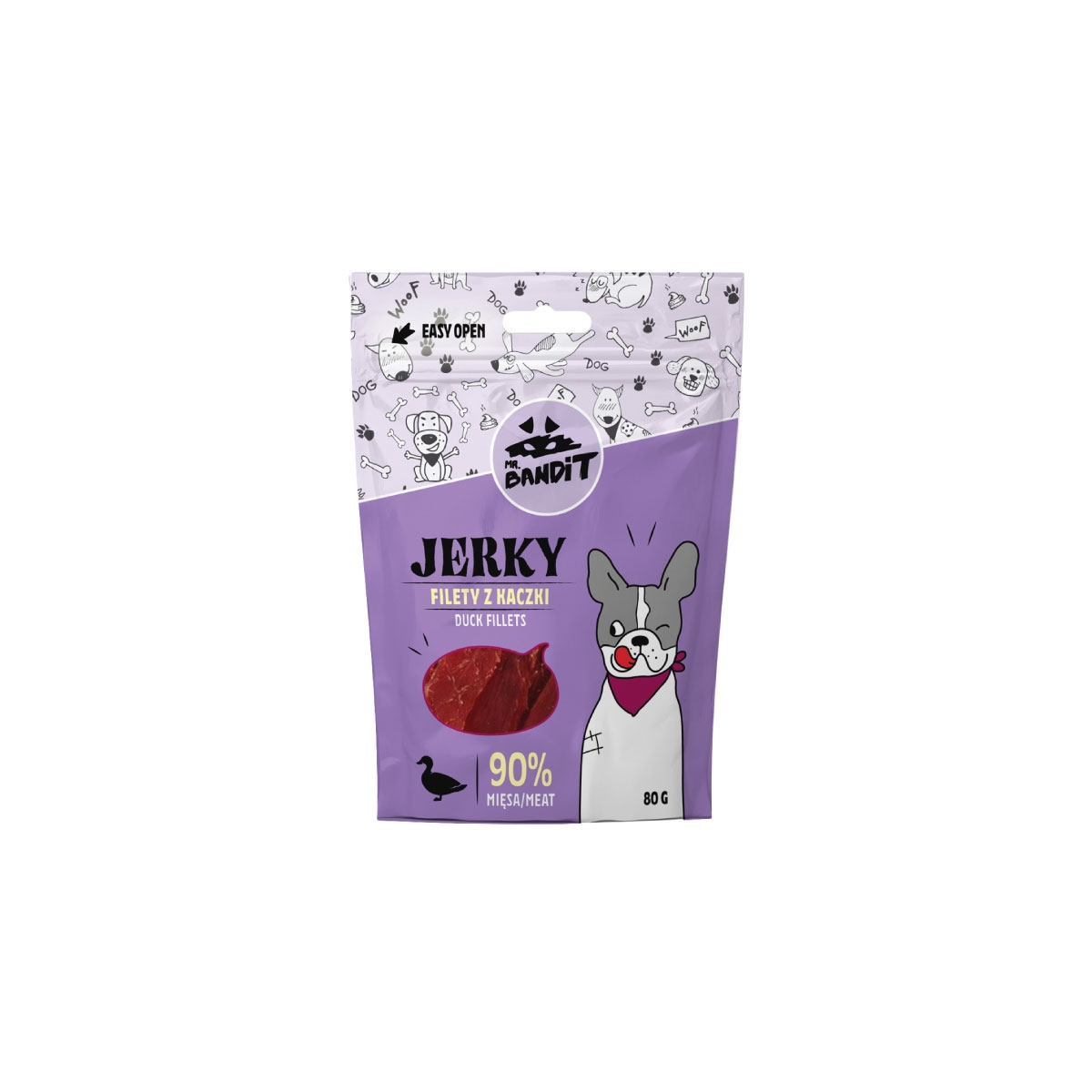MR.BANDIT JERKY VĪTINĀTAS PĪLES FILEJAS 80G - Produkta attēls