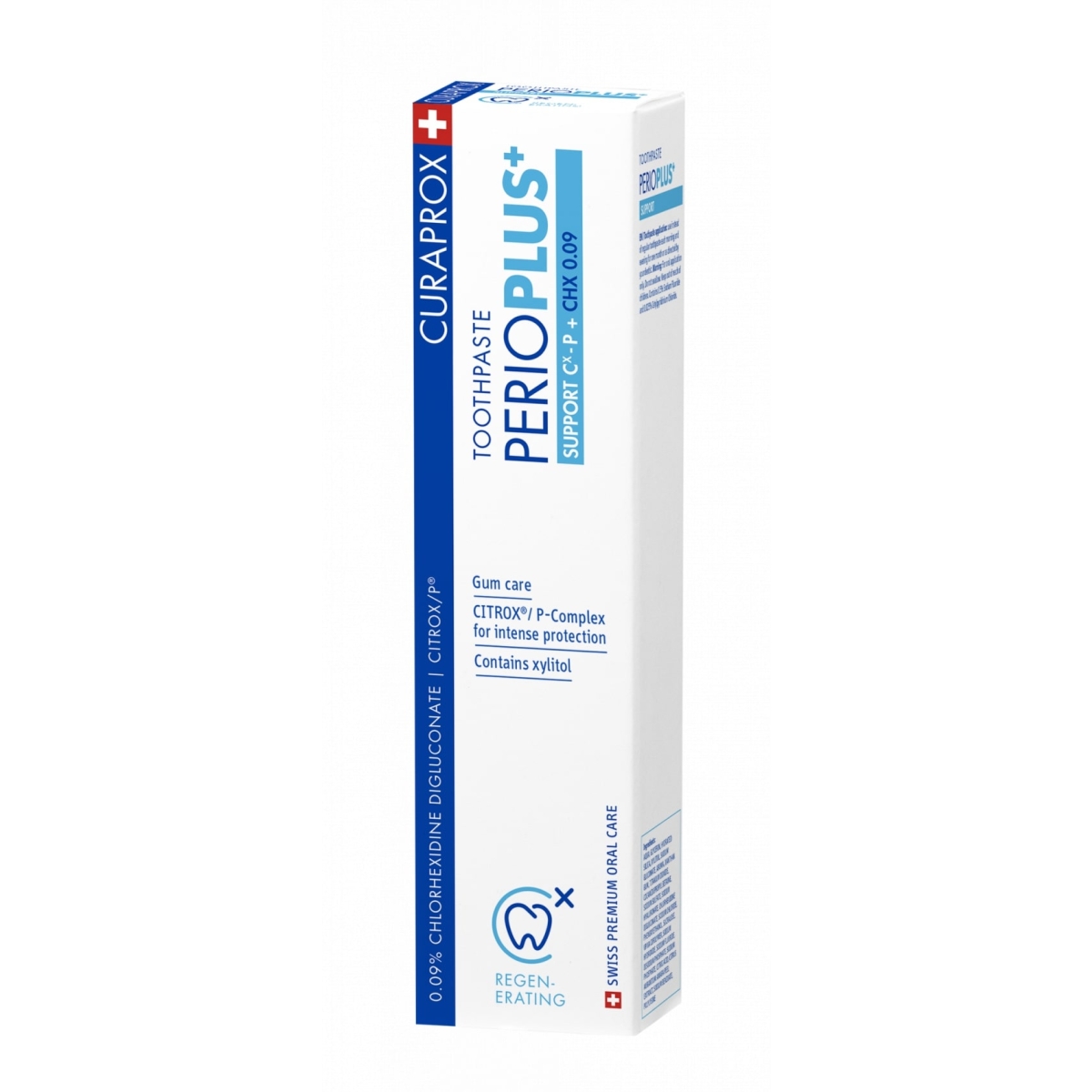 CURAPROX zobu pasta ar hialuronskābi CHX 0.09% un citroksu, 75 ml - Produkta attēls