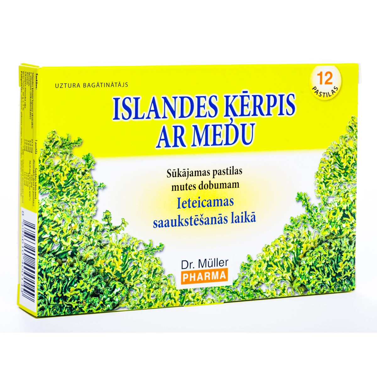 PASTILAS ISLANDES ĶĒRPIS AR MEDU N12 - Produkta attēls