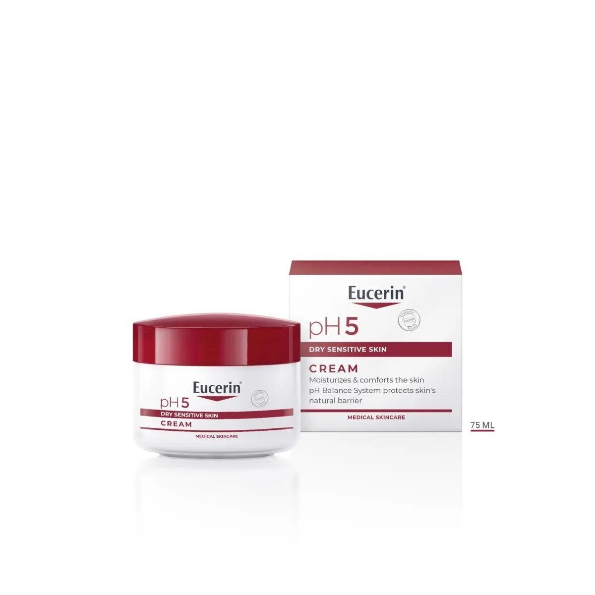 EUCERIN PH5 krēms jūtīgai ādai, 75 ml - Produkta attēls