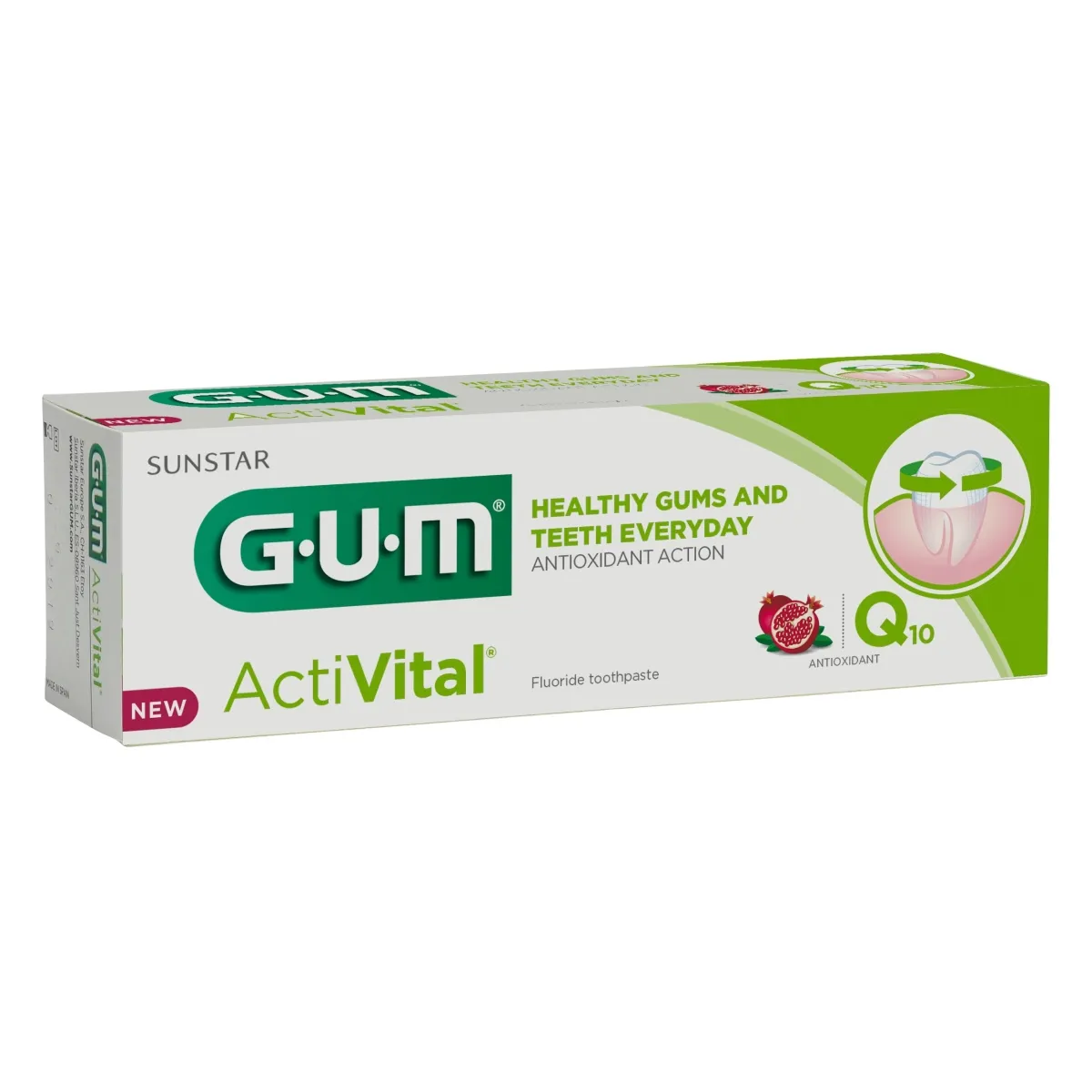 GUM® Activital Q10 zobu pasta, 75 ml - Produkta attēls