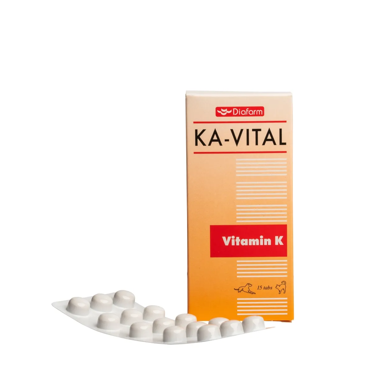 DF KA-VITAL VITAMIN K TABL N15 SUŅIEM/KAĶIEM - Produkta attēls