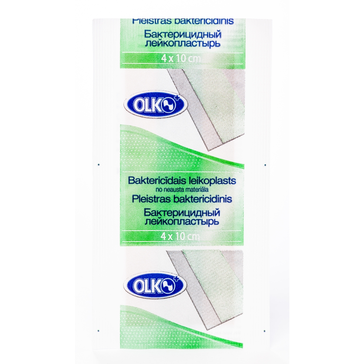 BAKTERICĪDS PLĀKSTERIS NEAUSTS 4x10CM (OLKO) - Produkta attēls