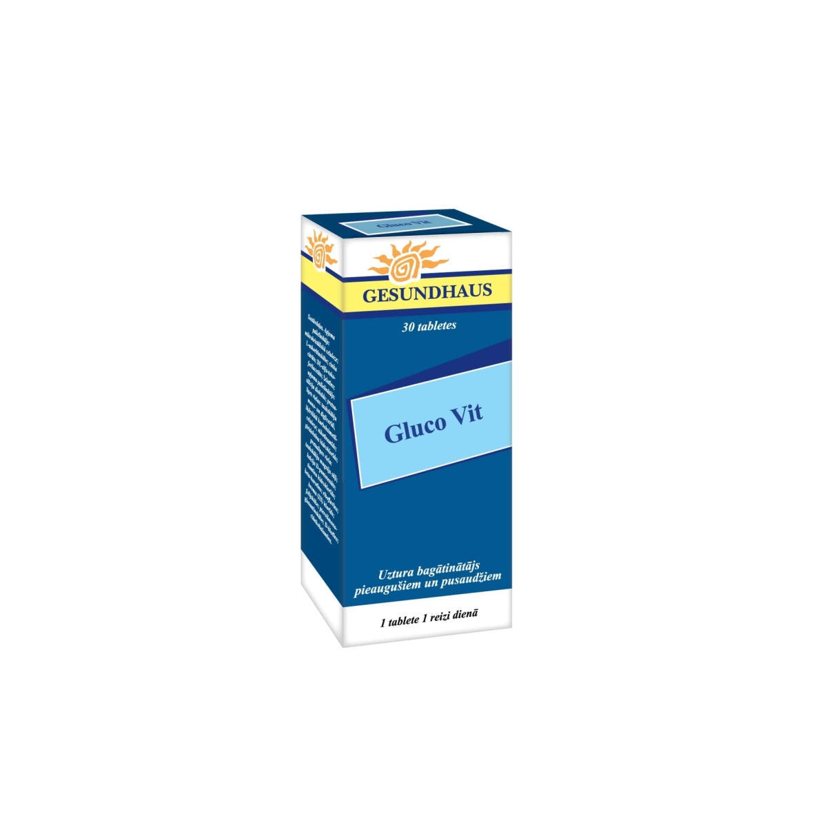 GLUCO VIT tabletes, 30 gab. - Produkta attēls