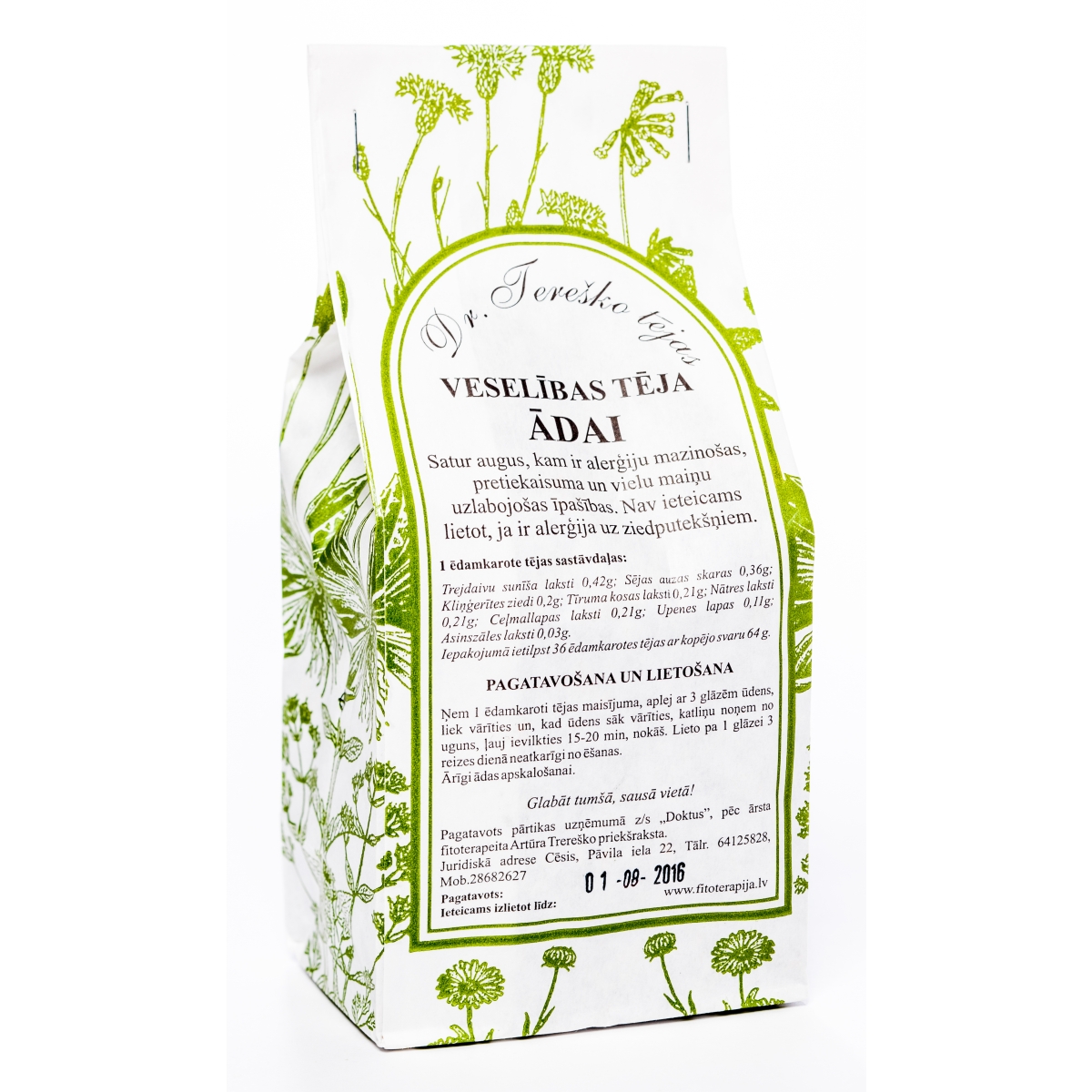TEREŠKO TĒJA ĀDAI 60G - Produkta attēls