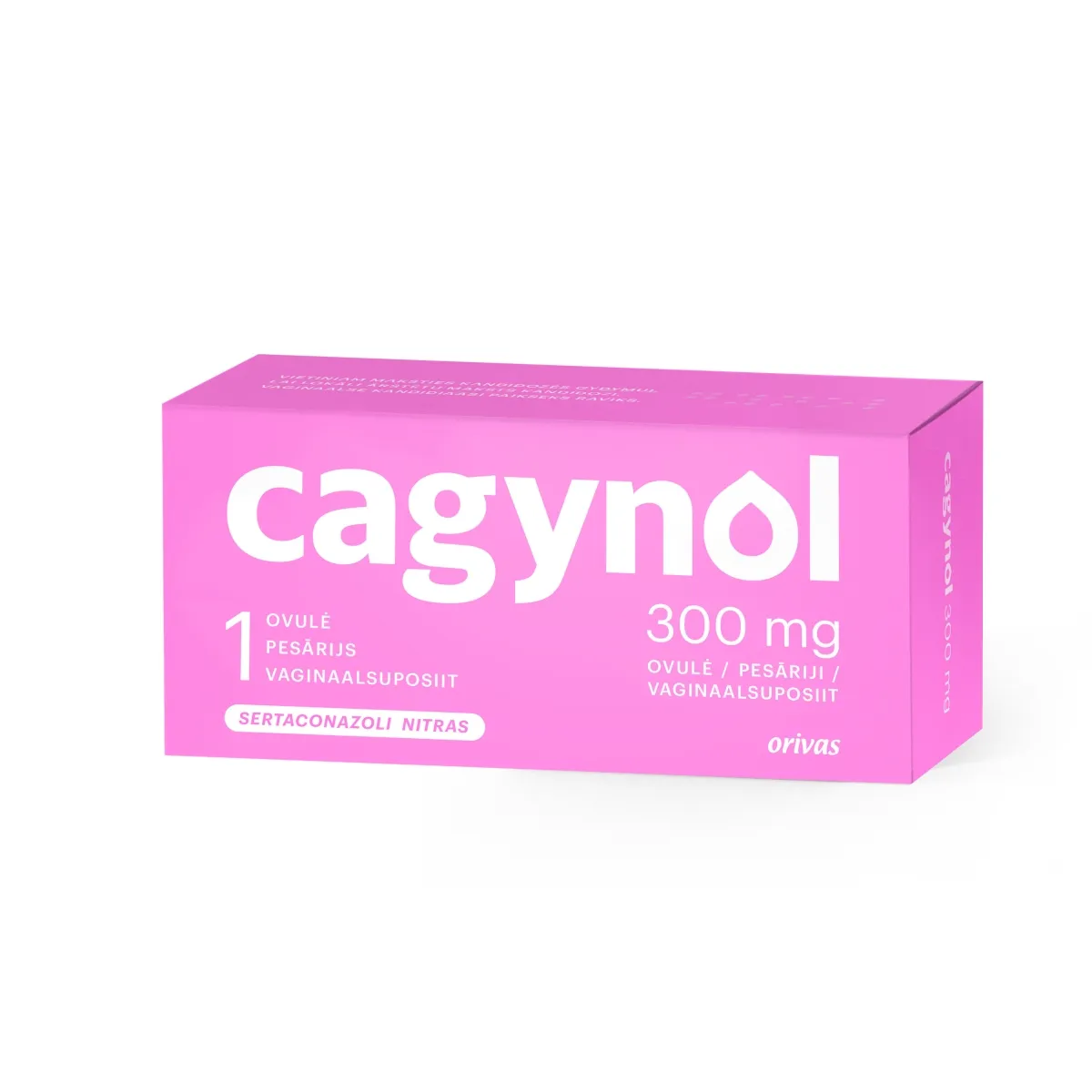CAGYNOL 300 mg pesārijs, 1 gab. - Produkta attēls
