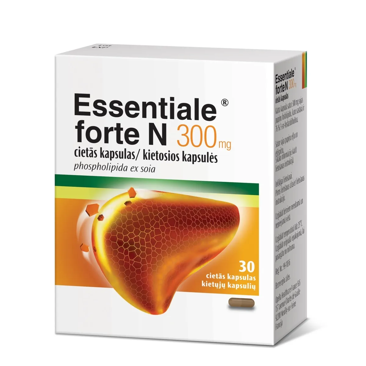 ESSENTIALE® Forte N 300 mg kapsulas, 30 gab - Produkta attēls
