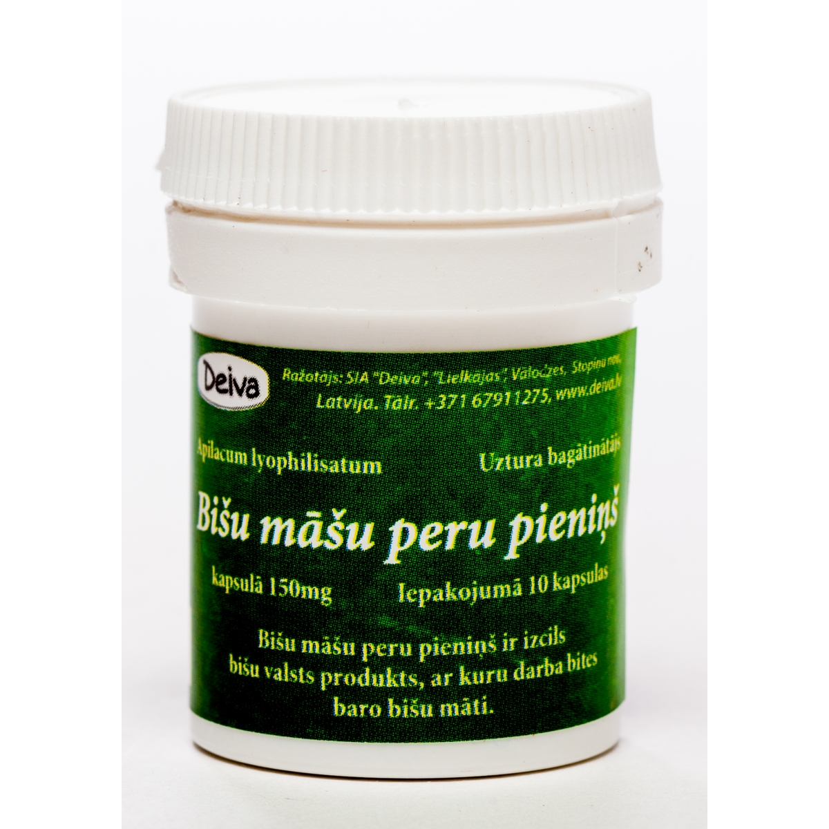 BIŠU MĀŠU PERU PIENIŅŠ 150MG KAPSULAS N10 - Produkta attēls