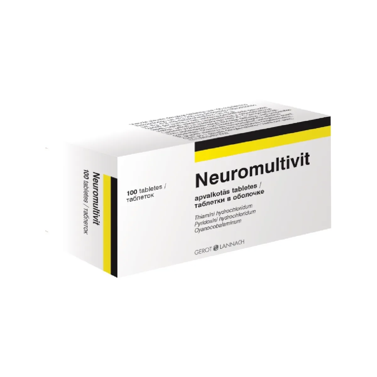 NEUROMULTIVIT tabletes, 100 gab. - Produkta attēls