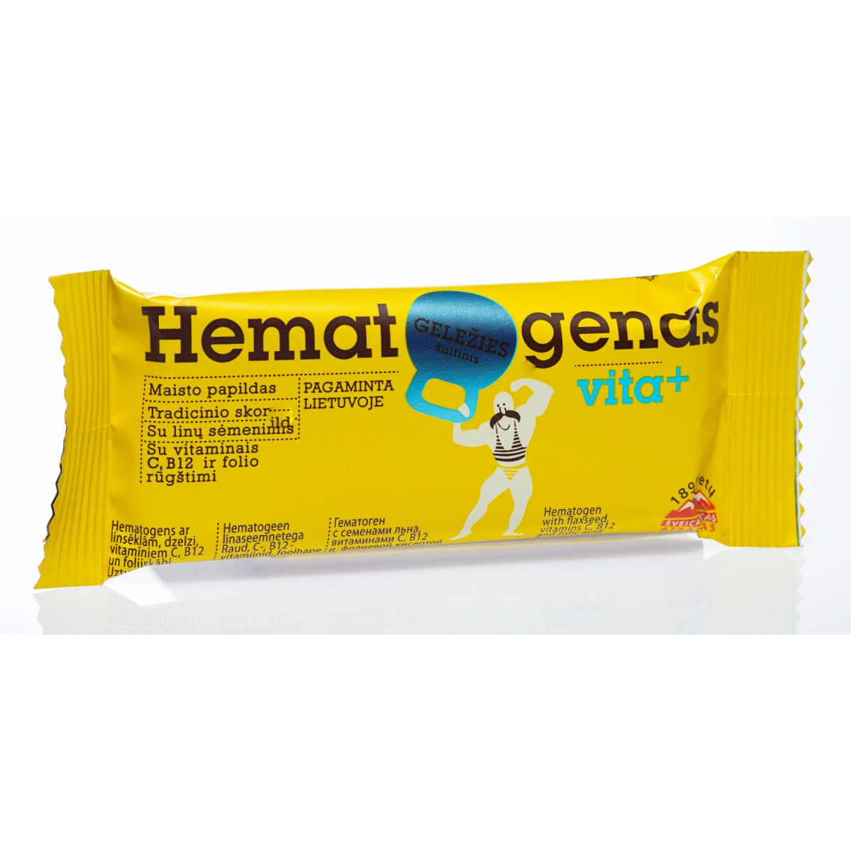 hematogens Hematogenas Vita+ ar linsēklām 50g, Lietuva
