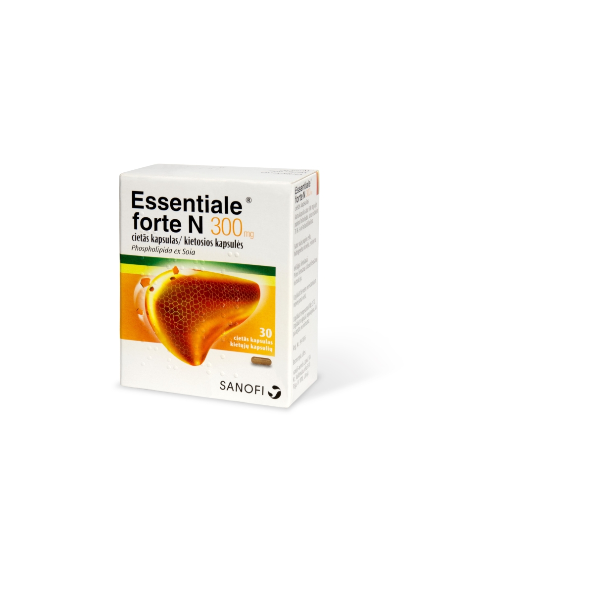 ESSENTIALE® Forte N 300 mg kapsulas, 30 gab - Produkta attēls