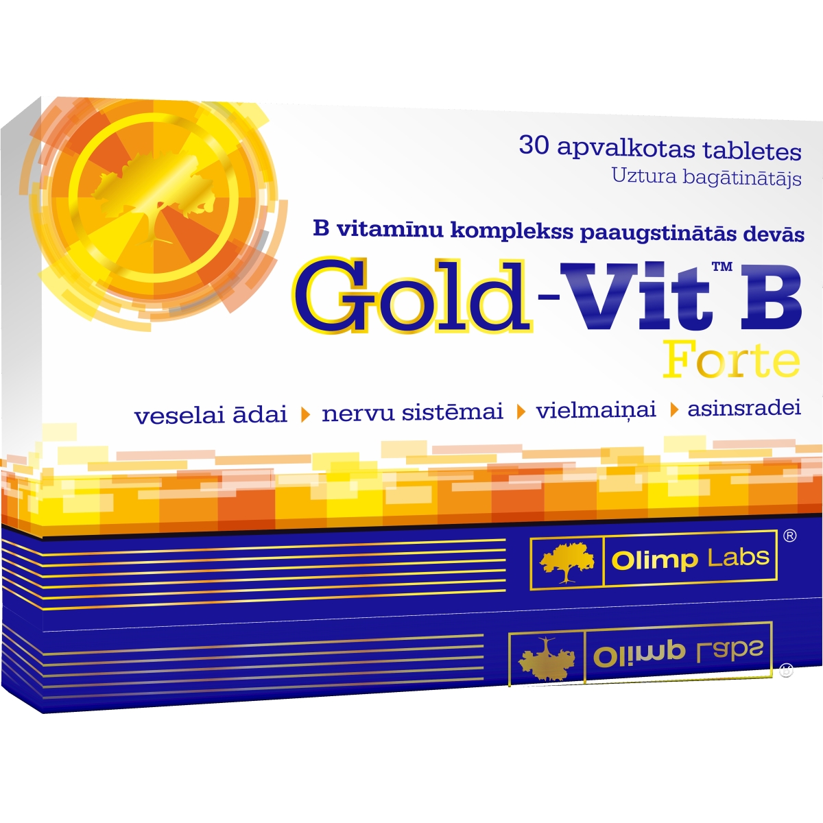 OLIMPLABS GOLD VIT. B FORTE TBL N30 - Produkta attēls