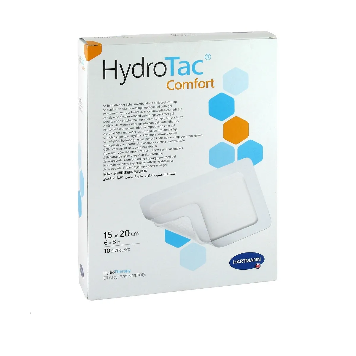 HYDROTAC Comfort brūču pārsējs (15 x 20 cm), 1 gab. - Produkta attēls