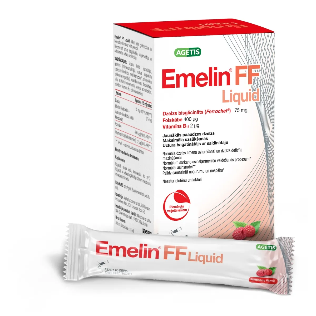EMELIN FF Liquid 15 ml paciņas, 20 gab - Produkta attēls