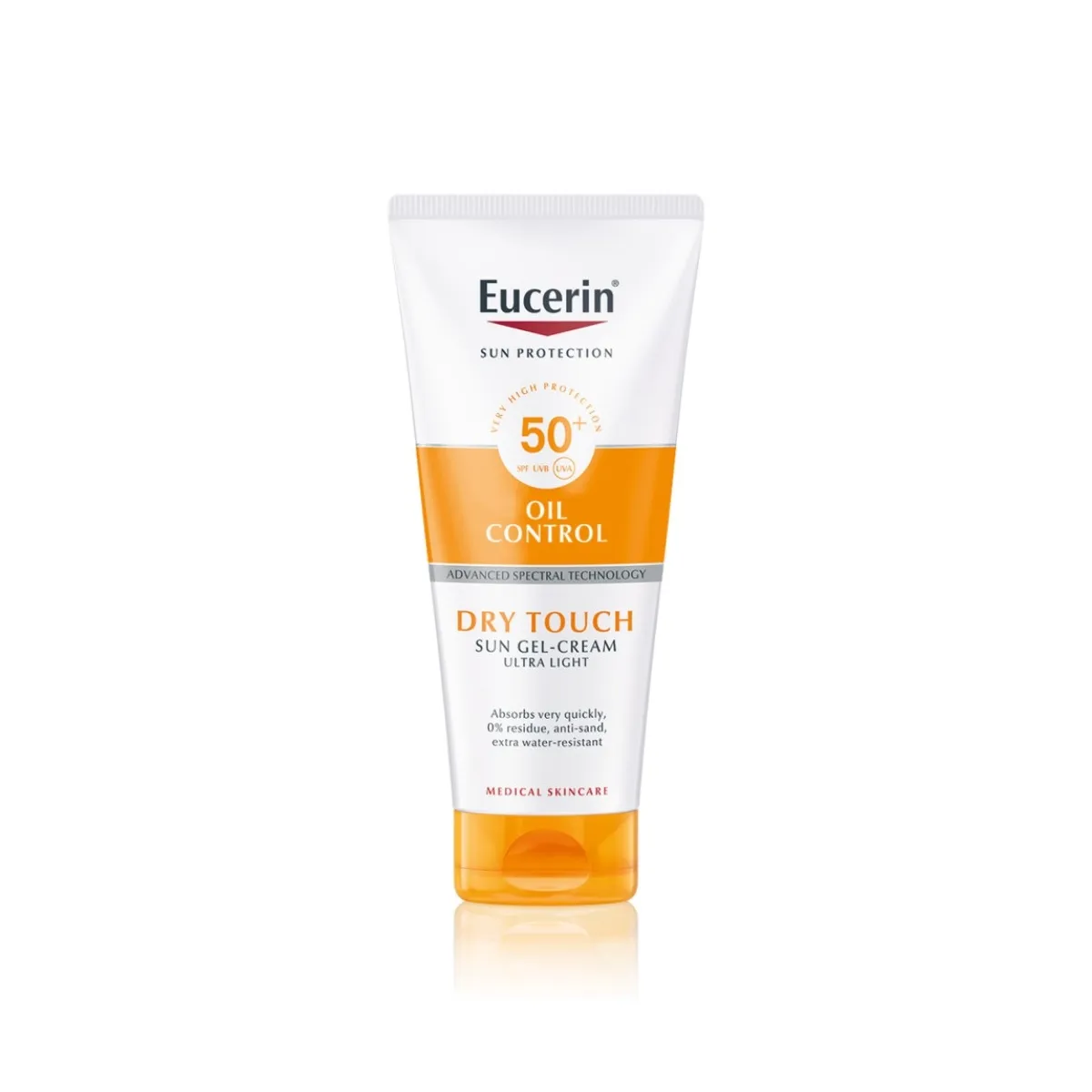 EUCERIN Sun Oil Control želejveida sauļošanās krēms ķermenim ar SPF50+, 200 ml - Produkta attēls