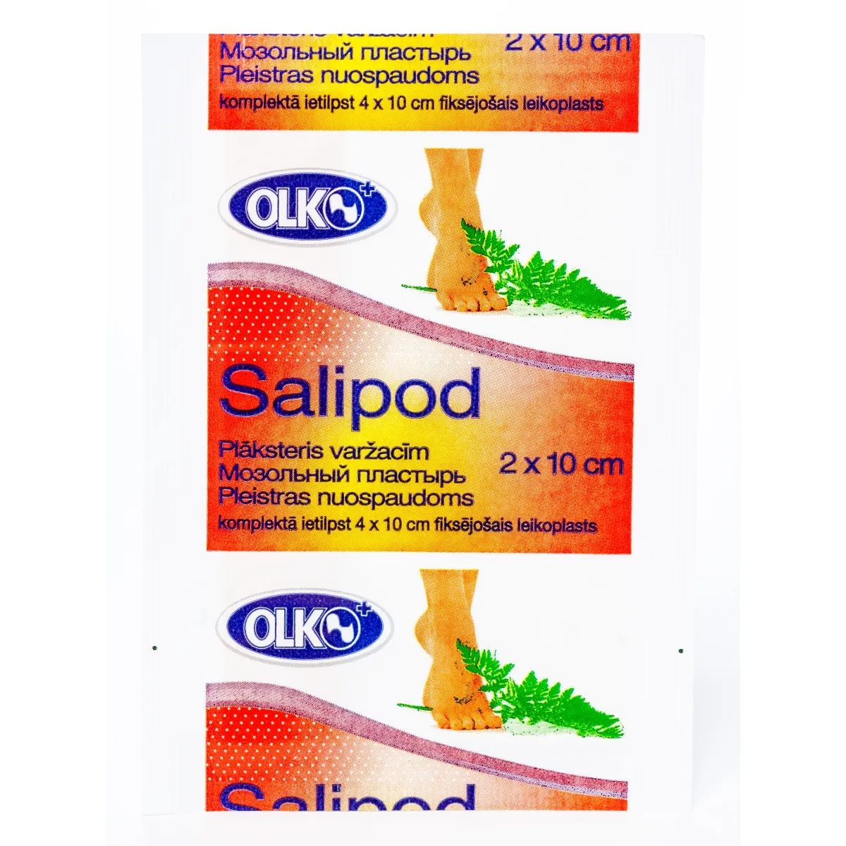 SALIPOD PLĀKSTERIS VARŽACĪM 2x10CM (OLKO) - Produkta attēls