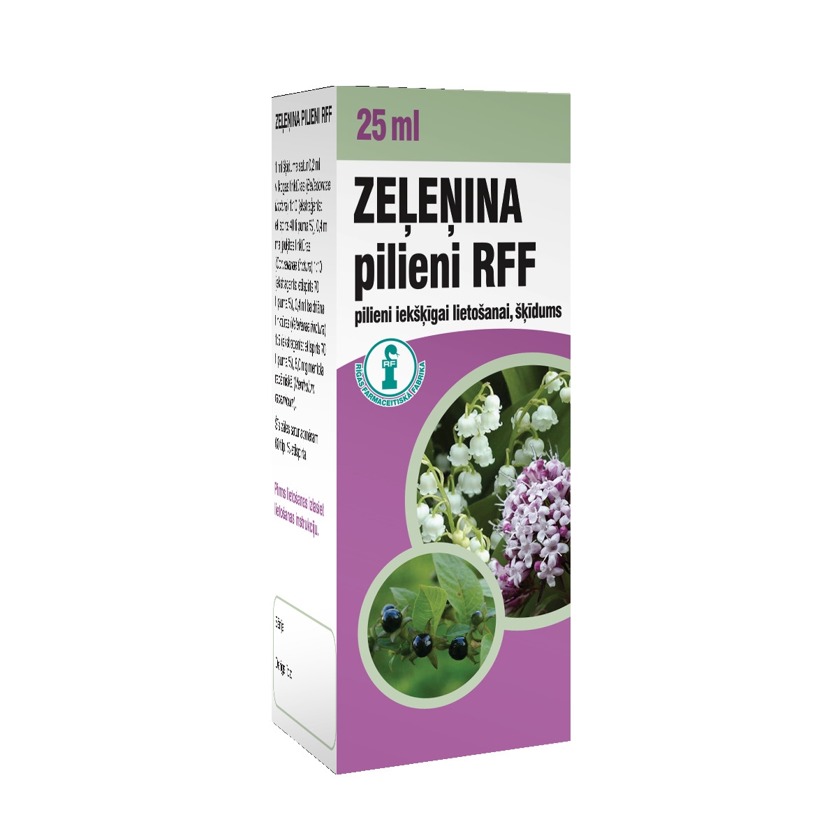RFF Zeļeņina pilieni, 25 ml - Produkta attēls
