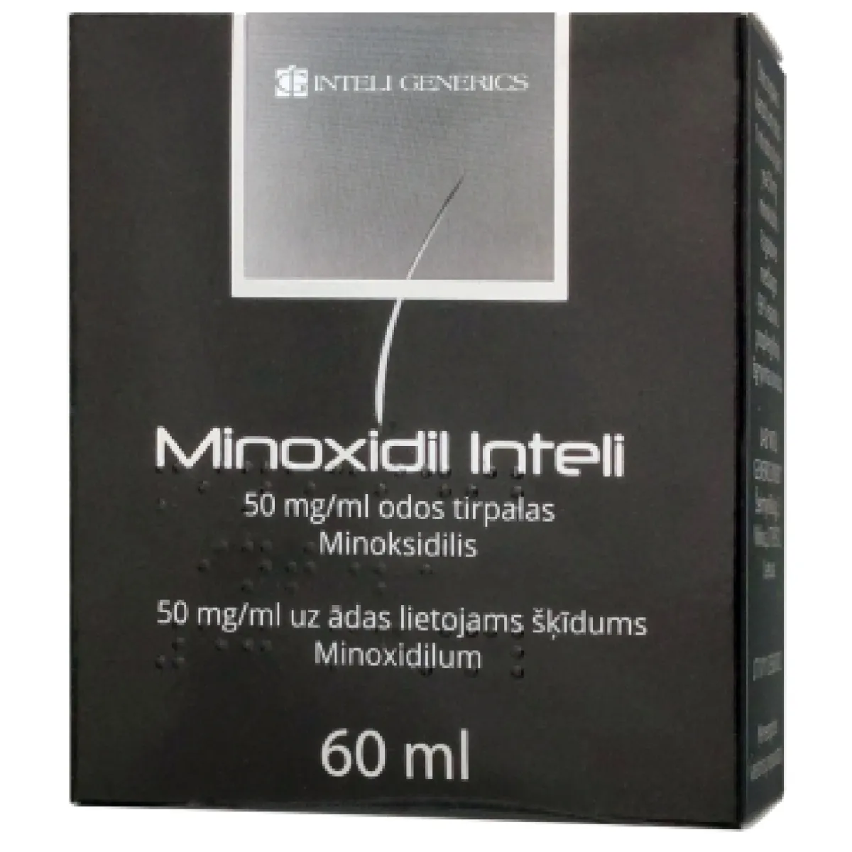 MINOXIDIL INTELI 50MG/ML SOL 60ML - Produkta attēls