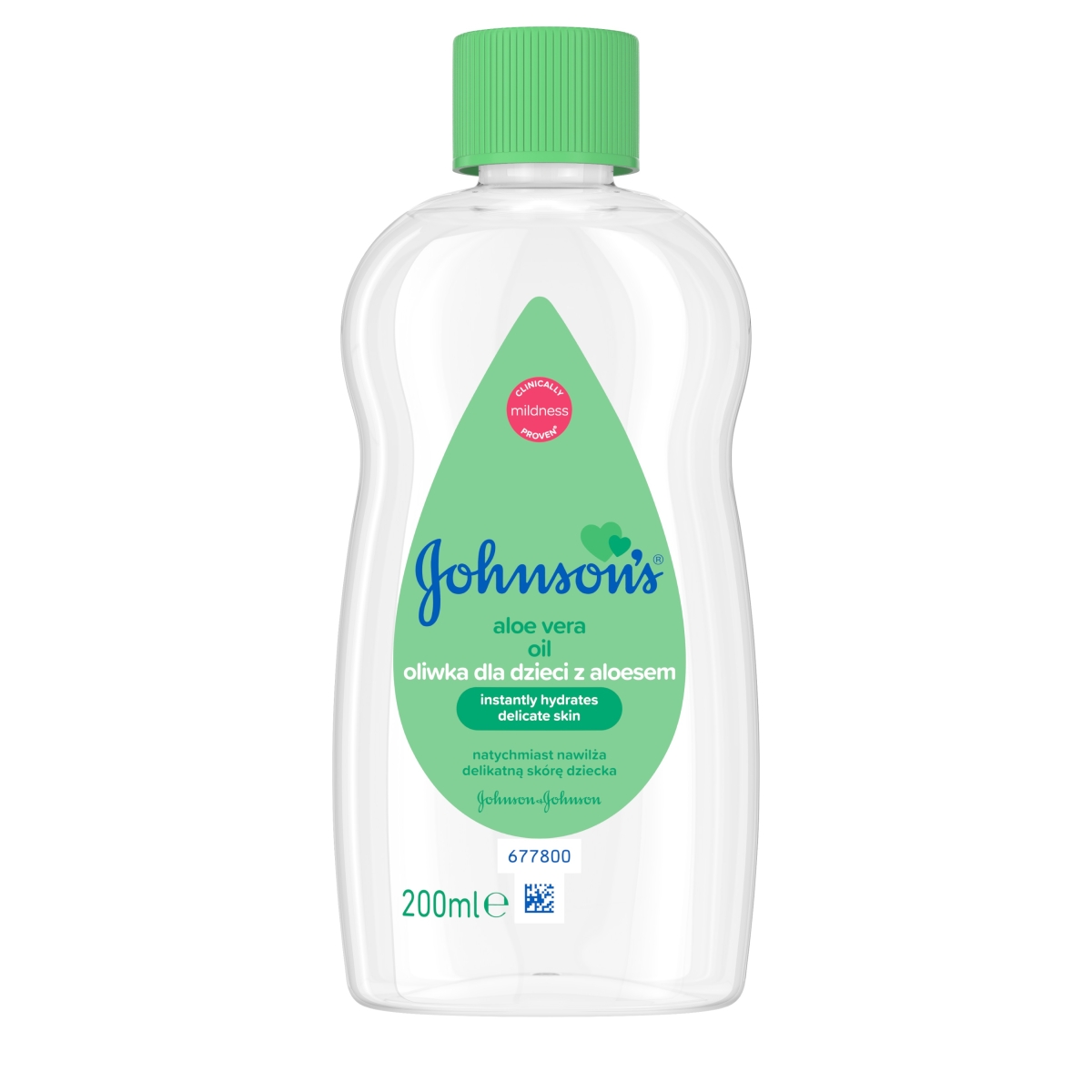 Johnsons baby Eļļa ar alveju 200 ml - Produkta attēls