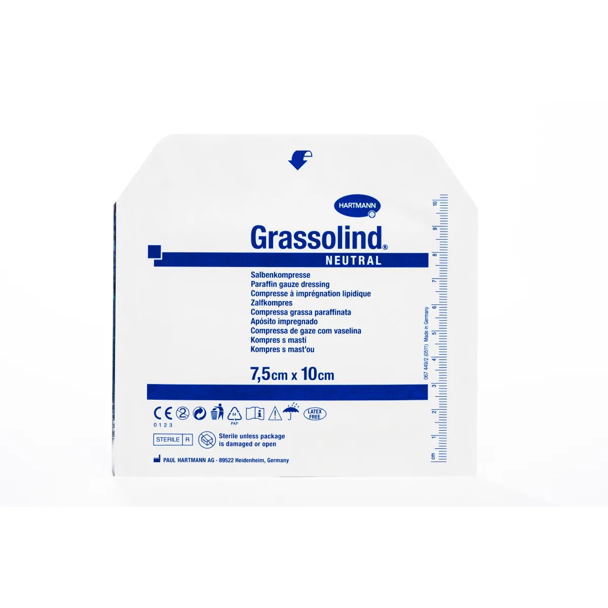 BRŪČU PLĀKSTERI GRASSOLIND ST(TĪKLV) 7.5X10CM N1 - Produkta attēls