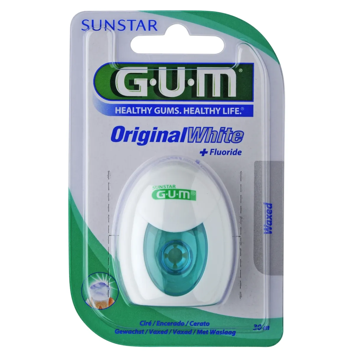 GUM® Original White zobu diegs, 30 m - Produkta attēls