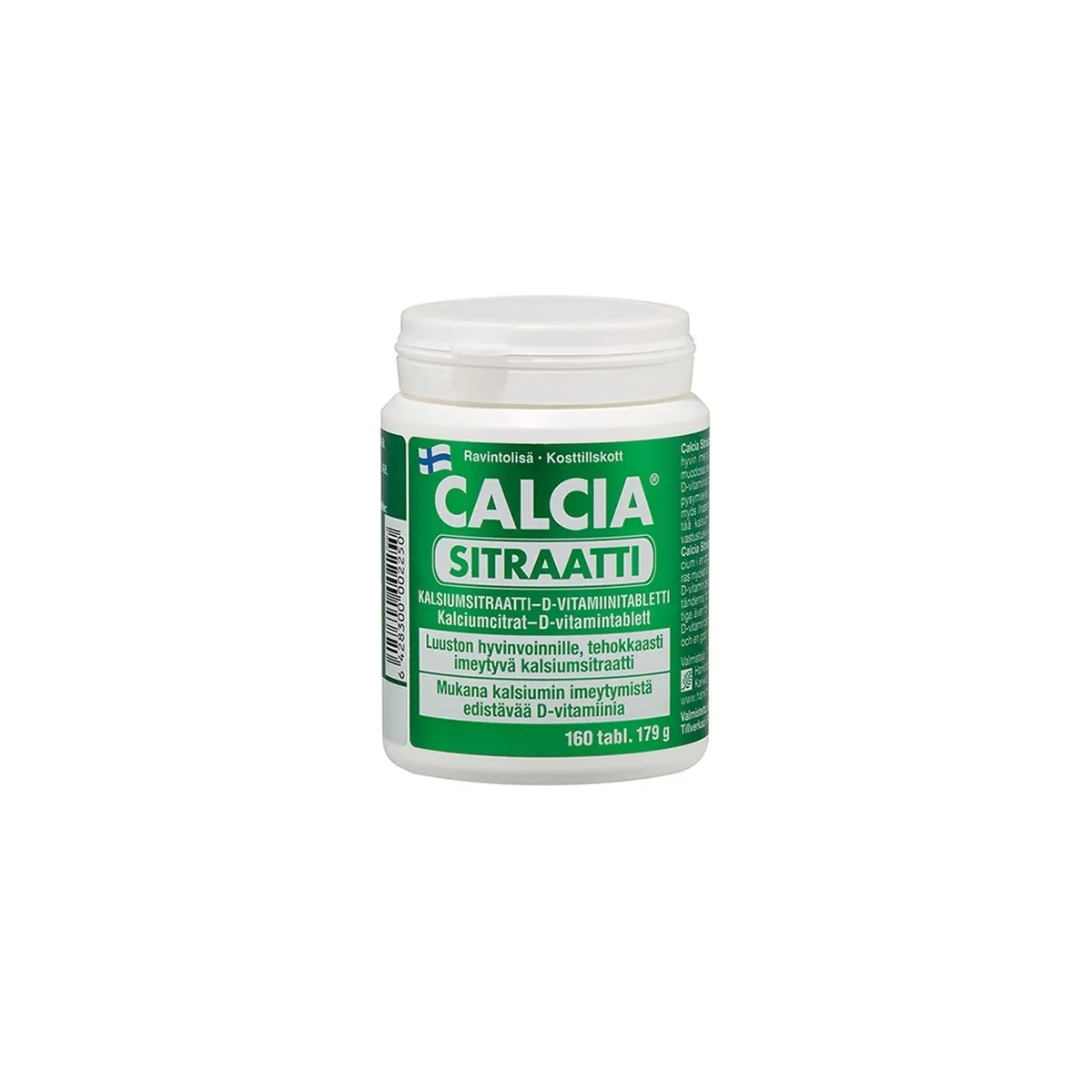 HKK Calcia Sitraati (+ D vitamīns) tabletes, 160 gab. - Produkta attēls