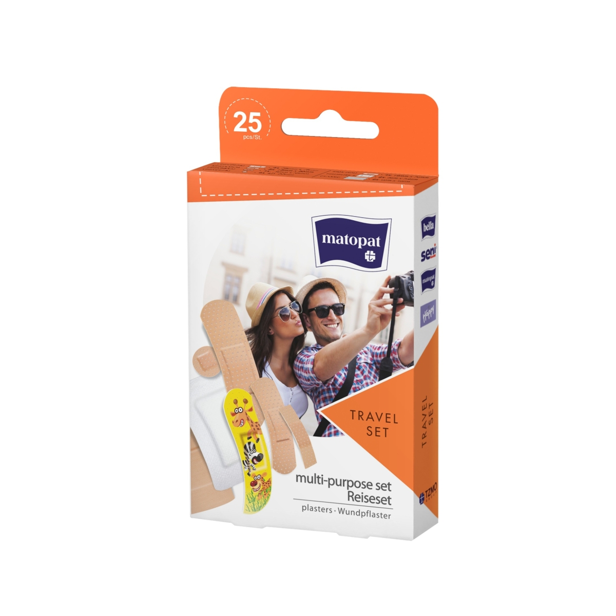 MATOPAT TRAVEL SET plāksteri, 25 gab. - Produkta attēls