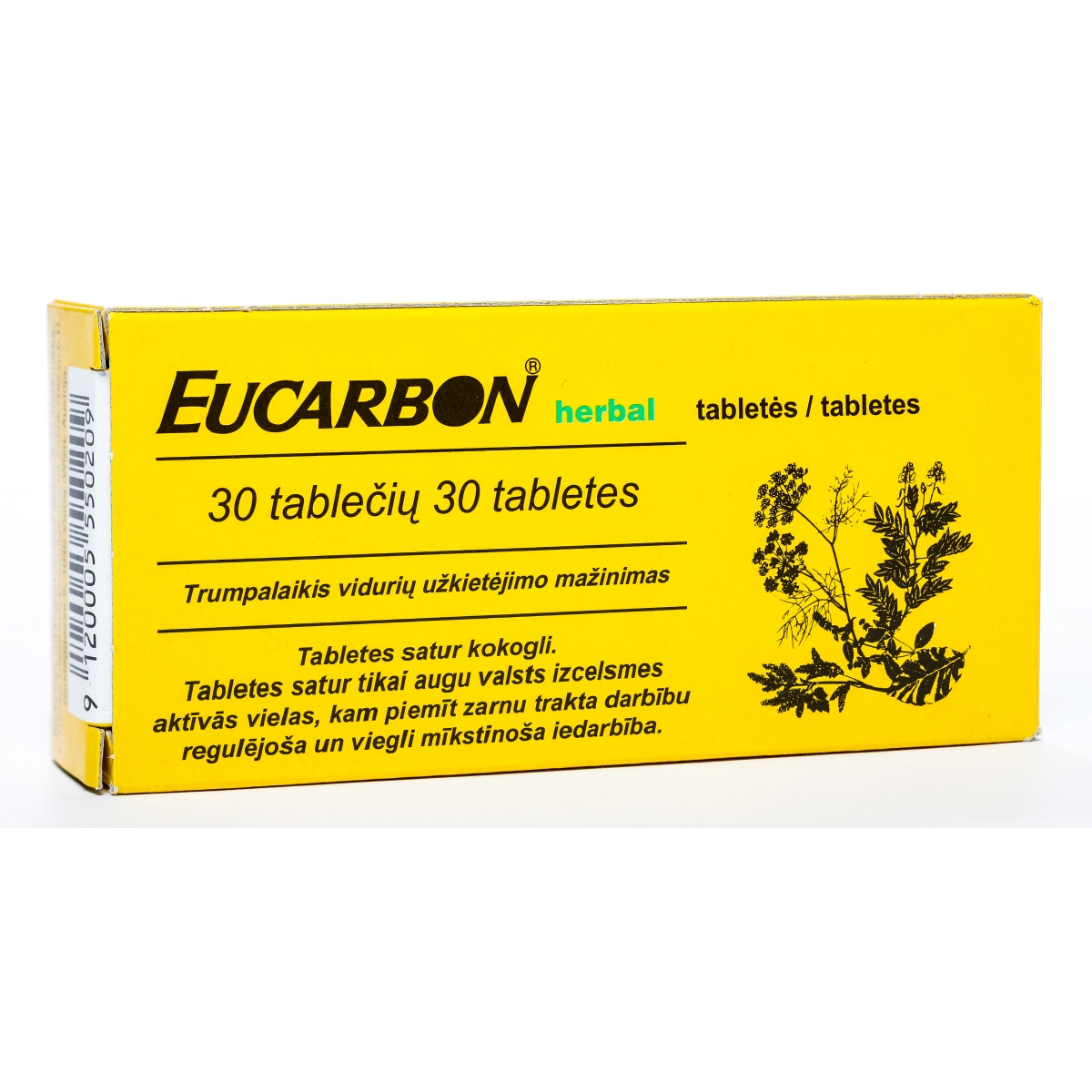 EUCARBON HERBAL TABLETES N30 - Produkta attēls