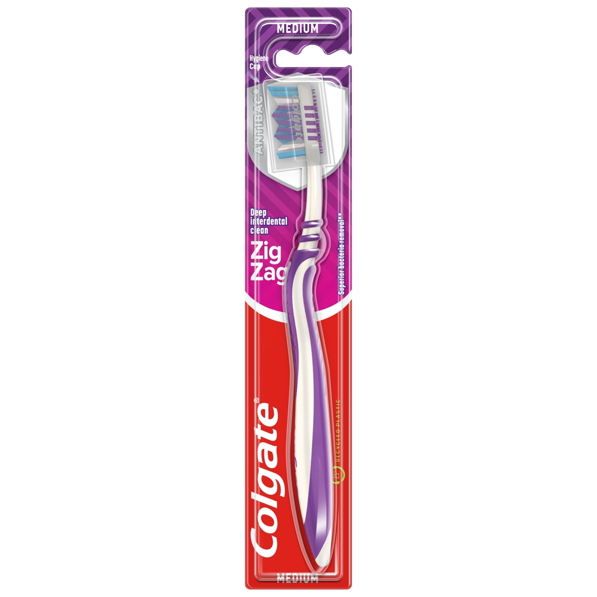 COLGATE ZOBU BIRSTE ZIG ZAG MEDIUM - Produkta attēls