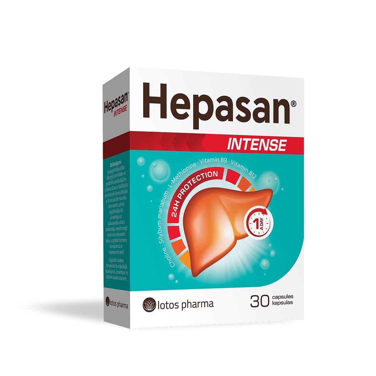HEPASAN Intense kapsulas, 30 gab. - Produkta attēls