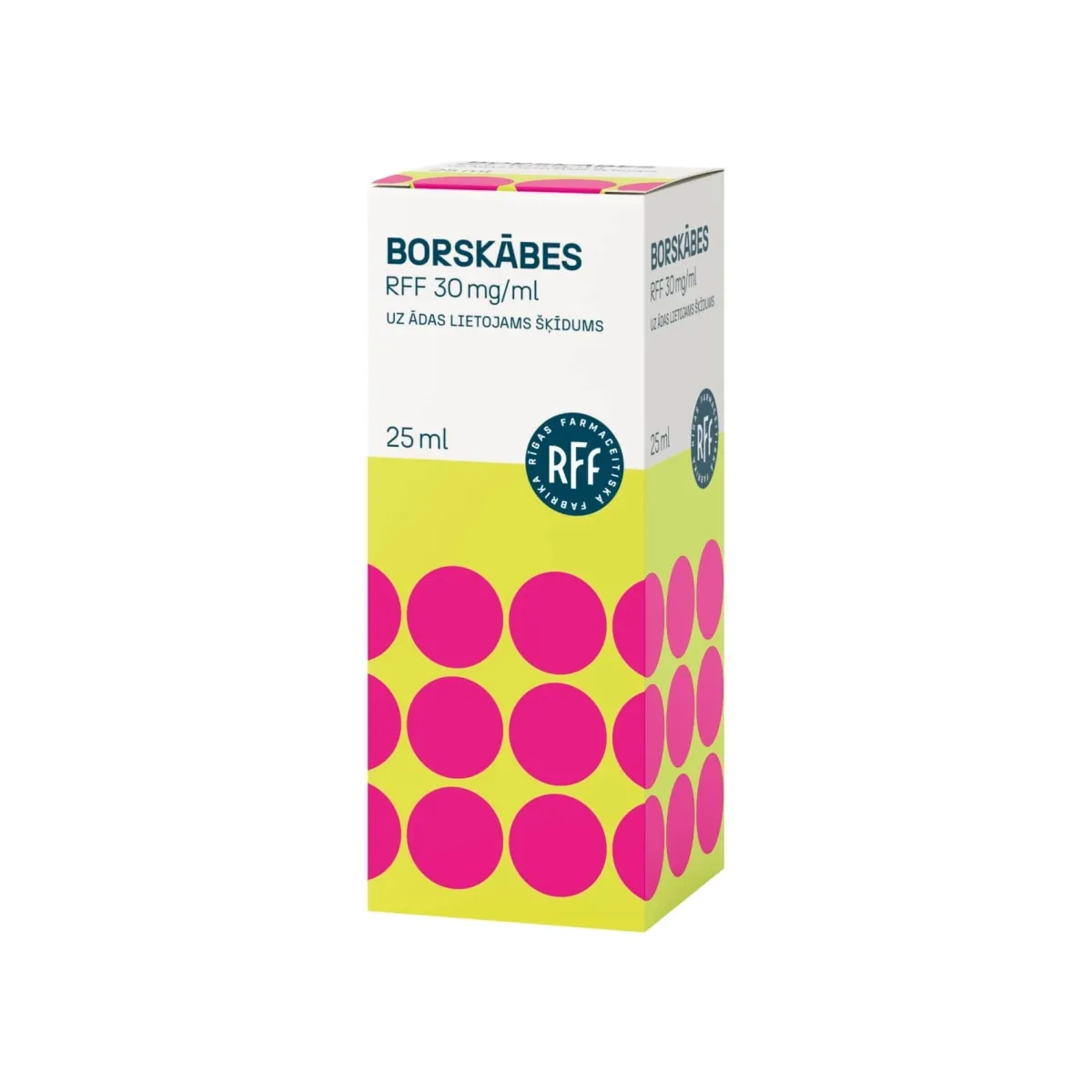 RFF Borskābes 3% spirta šķīdums, 25 ml - Produkta attēls