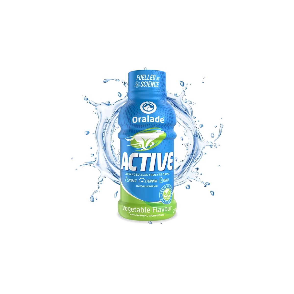 ORALADE ACTIVE 250ML AR DĀRZEŅU GARŠU SUŅIEM - Produkta attēls