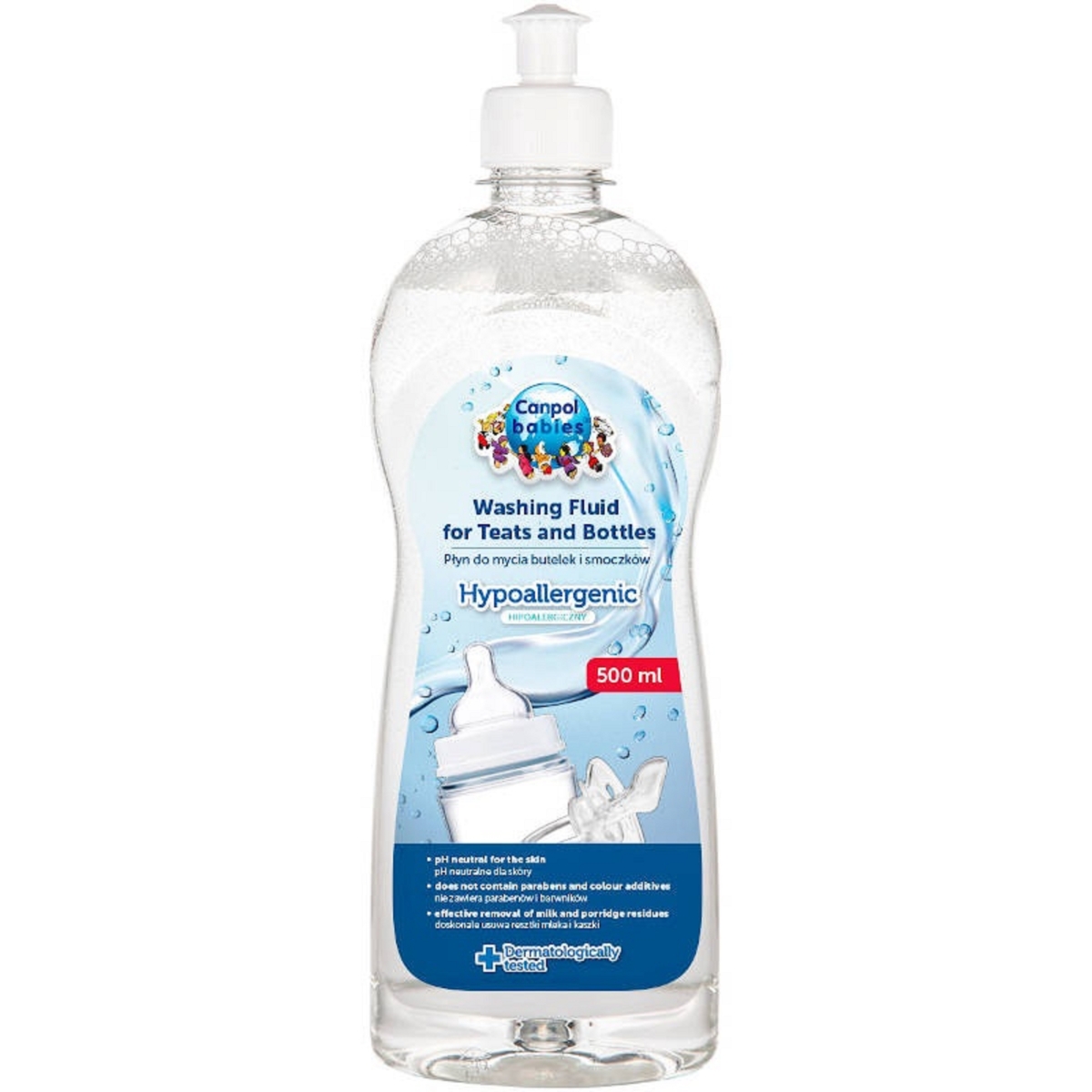 CANPOL MAZGĀŠANAS LĪDZ PUDELĒM,UZGAĻIEM 500ML 1/500 - Produkta attēls