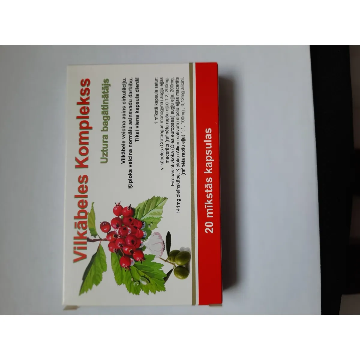 Vilkābeles Komplekss     20 mīkstās kapsulas - Produkta attēls