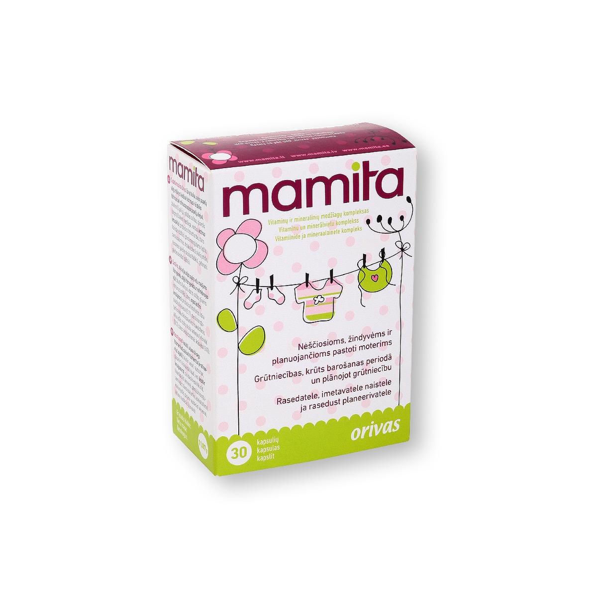 MAMITA kapsulas, 30 gab. - Produkta attēls