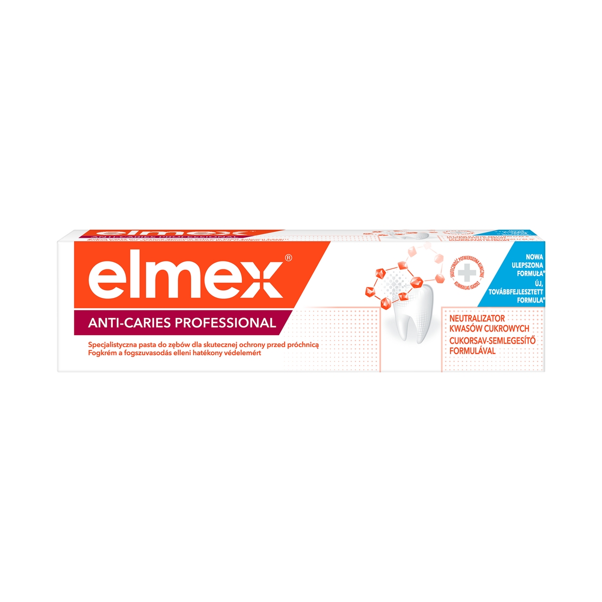 ELMEX Z.PASTA ANTI CARIES PROFESSIONAL 75ML - Produkta attēls