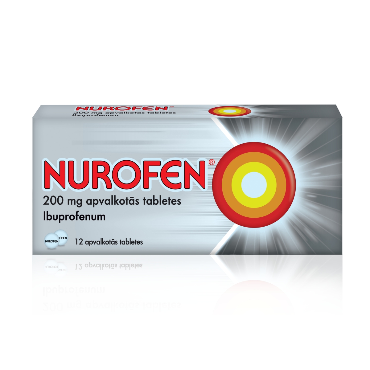 NUROFEN 200 mg tabletes, 12 gab. - Produkta attēls
