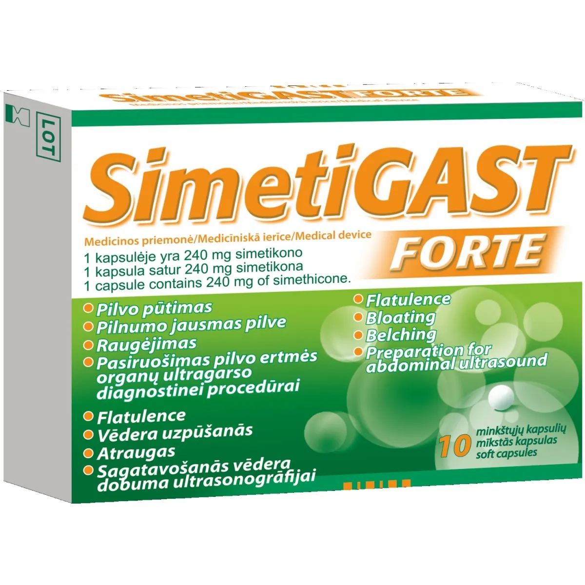 Simetigast Forte - Produkta attēls