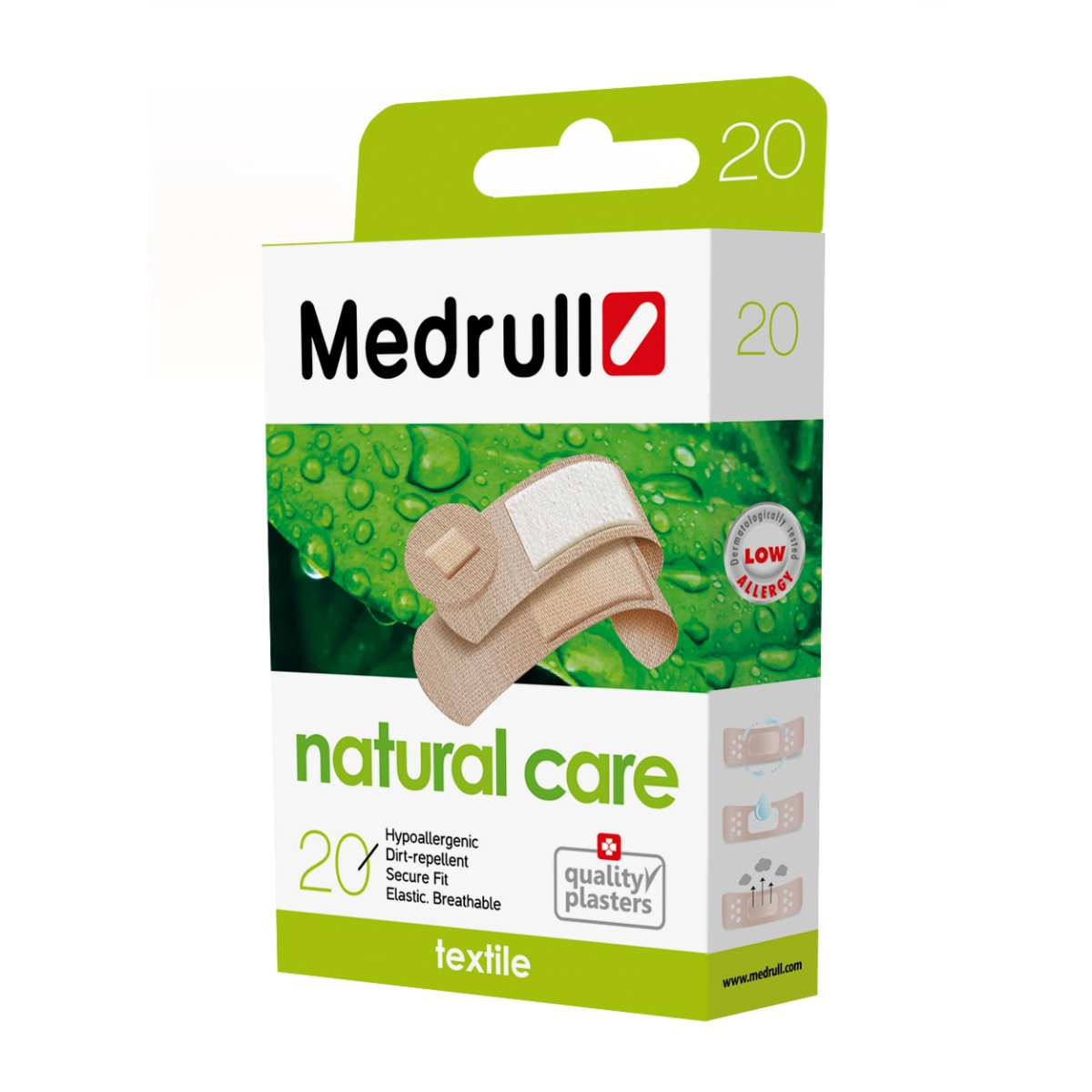 MEDRULL plāksteris "Natural Care", 20 gab - Produkta attēls